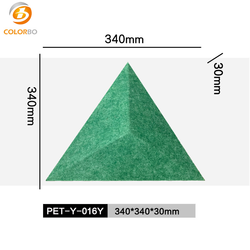 벽 클래딩용 3D 모양의 PET 음향 패널