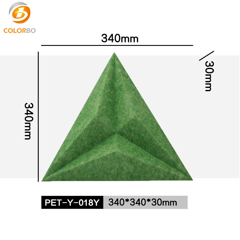 3D PET 펠트 방음 폴리에스터 어쿠스틱 패널 