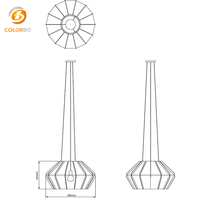 PET-LPL-003 독창적인 개성이 돋보이는 세련된 펠트 샹들리에